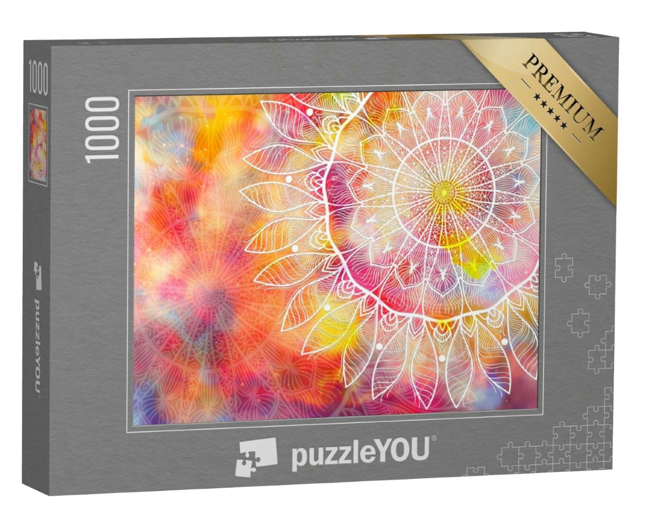 Puzzle 1000 Teile „Digitale Kunst: federleichtes Mandala“