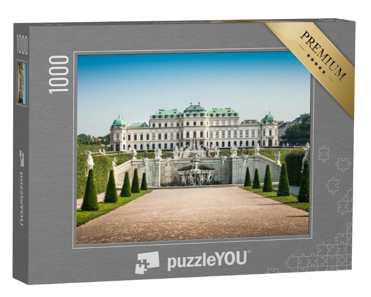Puzzle 1000 Teile „Schöne Ansicht des berühmten Schlosses Belvedere, Wien, Österreich“
