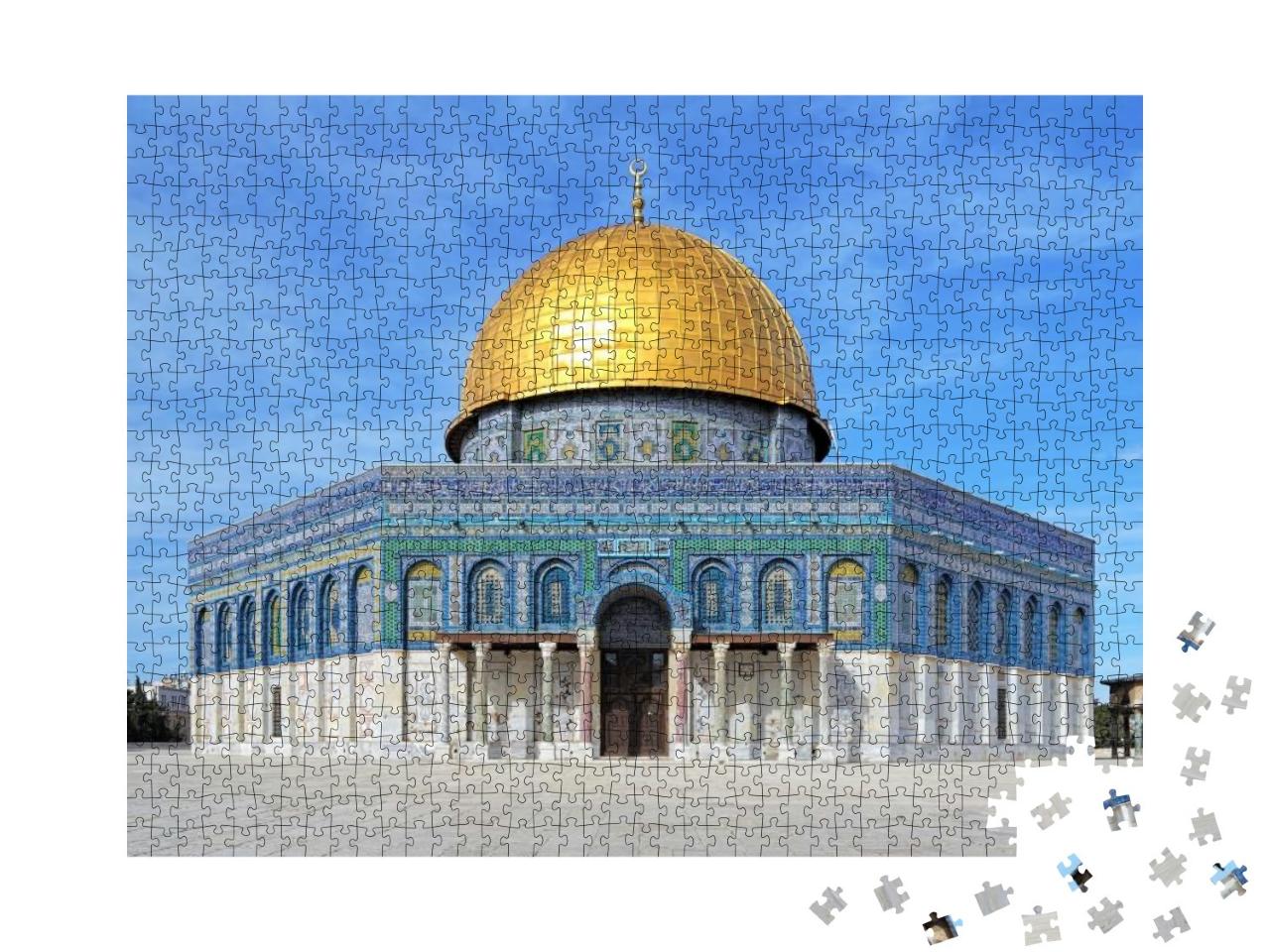 Puzzle 1000 Teile „Architektonische Meisterleistung: Felsendom in Jerusalem“