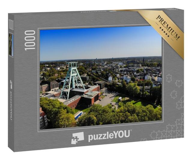 Puzzle 1000 Teile „Stadt Bochum mit Bergbaumuseum, Deutschland“