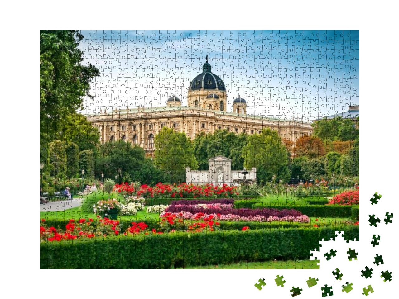 Puzzle 1000 Teile „Der Volksgarten in Wien, Österreich“