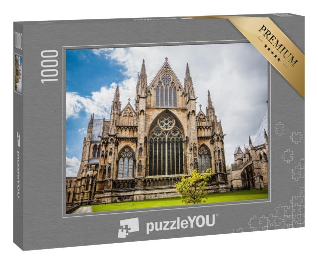 Puzzle 1000 Teile „Fassade der Kathedrale von Lincoln“