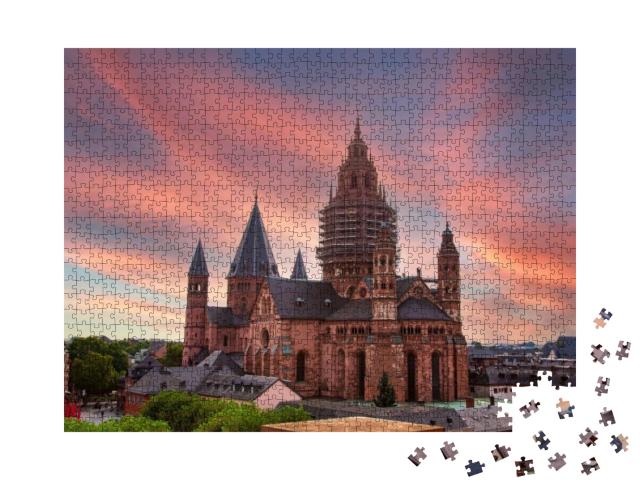 Puzzle 1000 Teile „Dom St. Martin, Mainz, Rheinland Pfalz, Deutschland“
