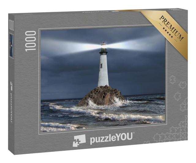 Puzzle 1000 Teile „Leuchtturm in Aktion“