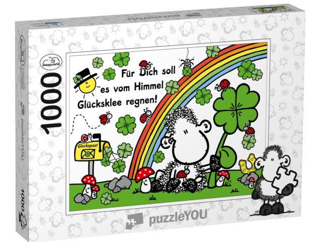 Puzzle 1000 Teile „Glücksklee“