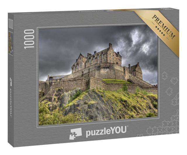 Puzzle 1000 Teile „Edinburgh Castle auf dem Castle Rock in Edinburgh, Schottland, Großbritannien“