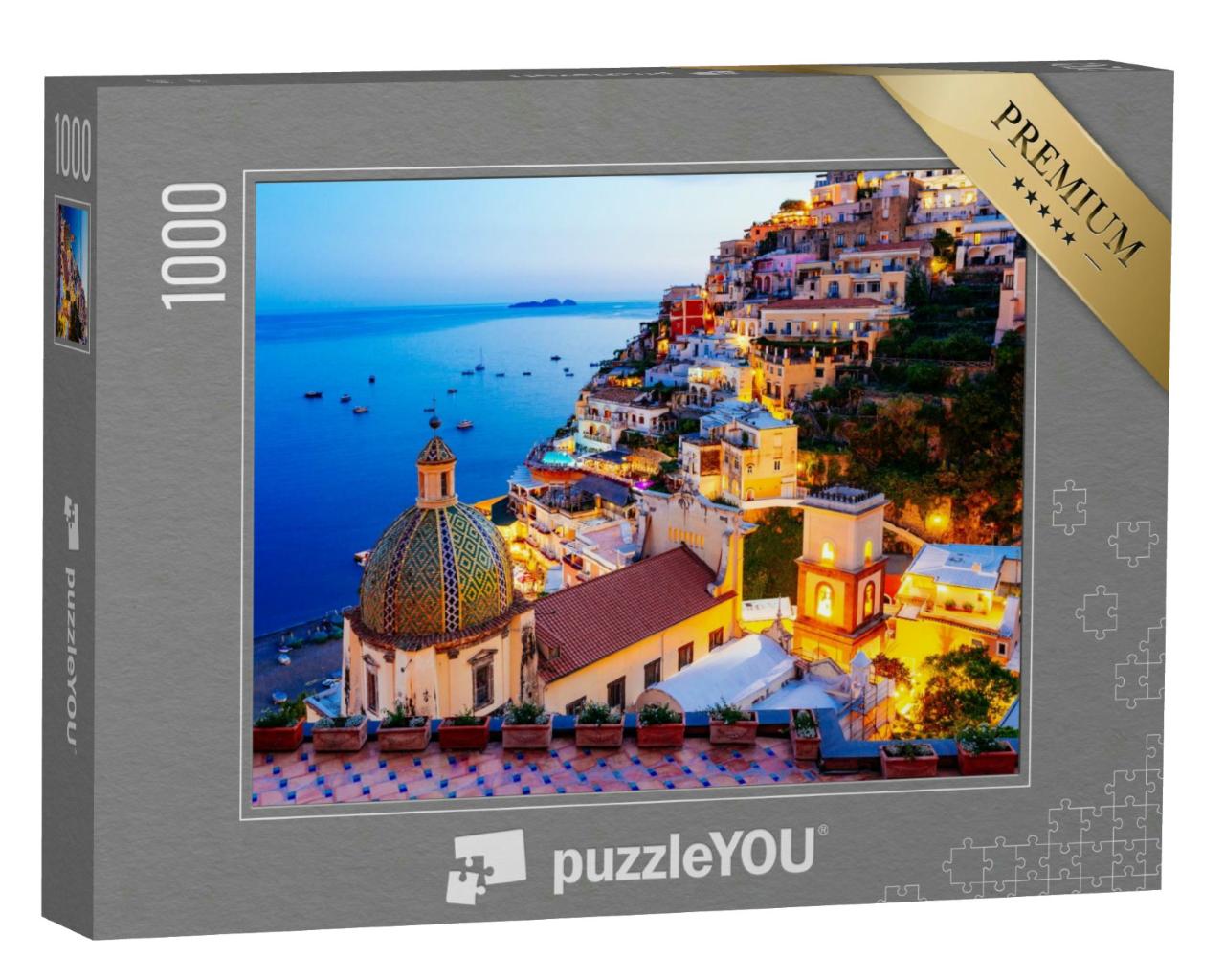 Puzzle 1000 Teile „Positano, Amalfiküste, Kampanien, Sorrent, Italien“