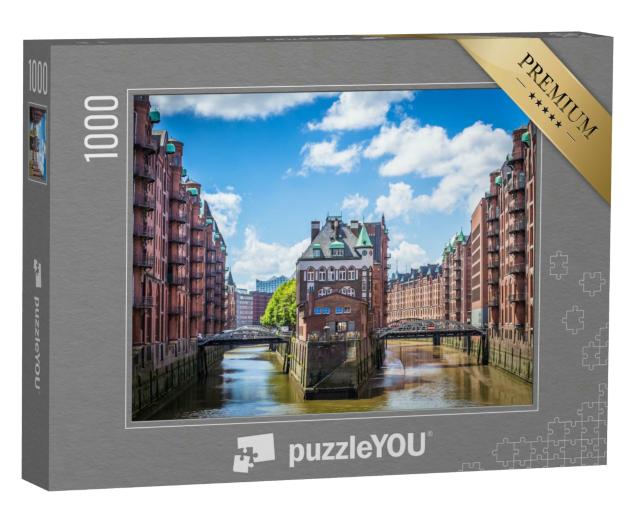 Puzzle 1000 Teile „Unesco-Weltkulturerbe: Speicherstadt in Hamburg“