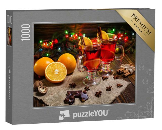 Puzzle 1000 Teile „Weihnachtsglühwein mit Gewürzen“