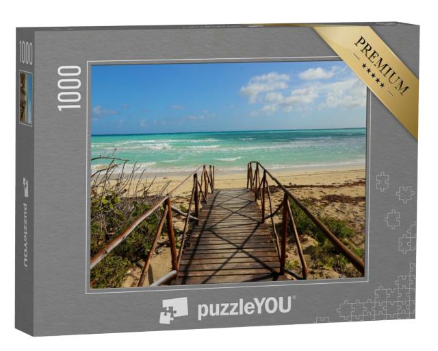 Puzzle 1000 Teile „Strandimpression, Cayo Coco, Kuba“