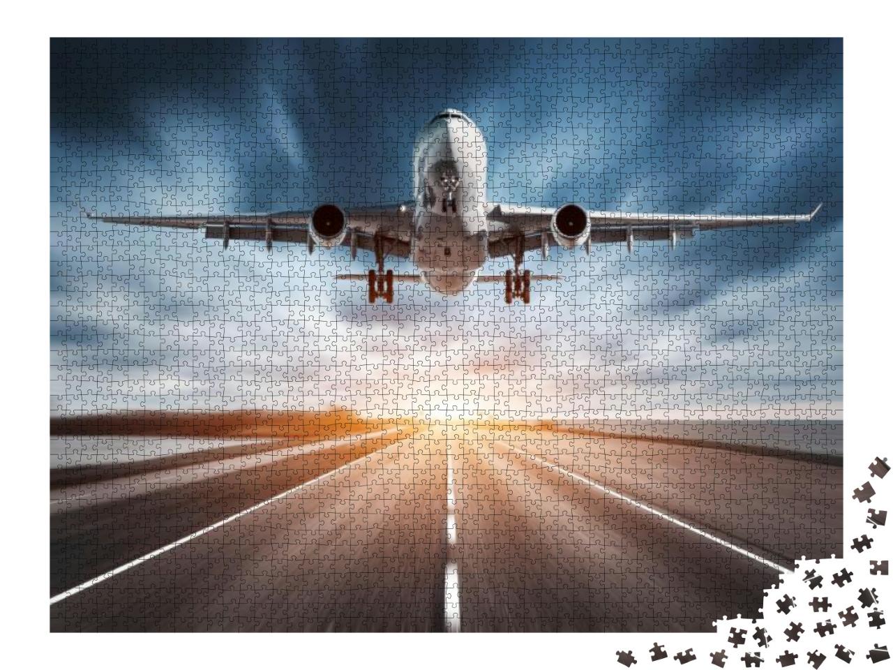 Puzzle 2000 Teile „Flugzeug beim Start“