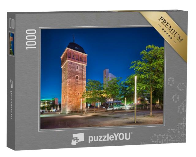 Puzzle 1000 Teile „Der Rote Turm in Chemnitz, Deutschland“