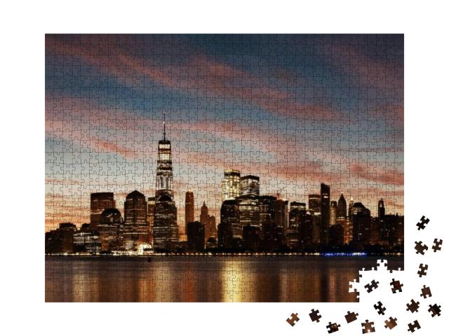 Puzzle 1000 Teile „Stadtansicht mit Architektur, Skyline von New York City“