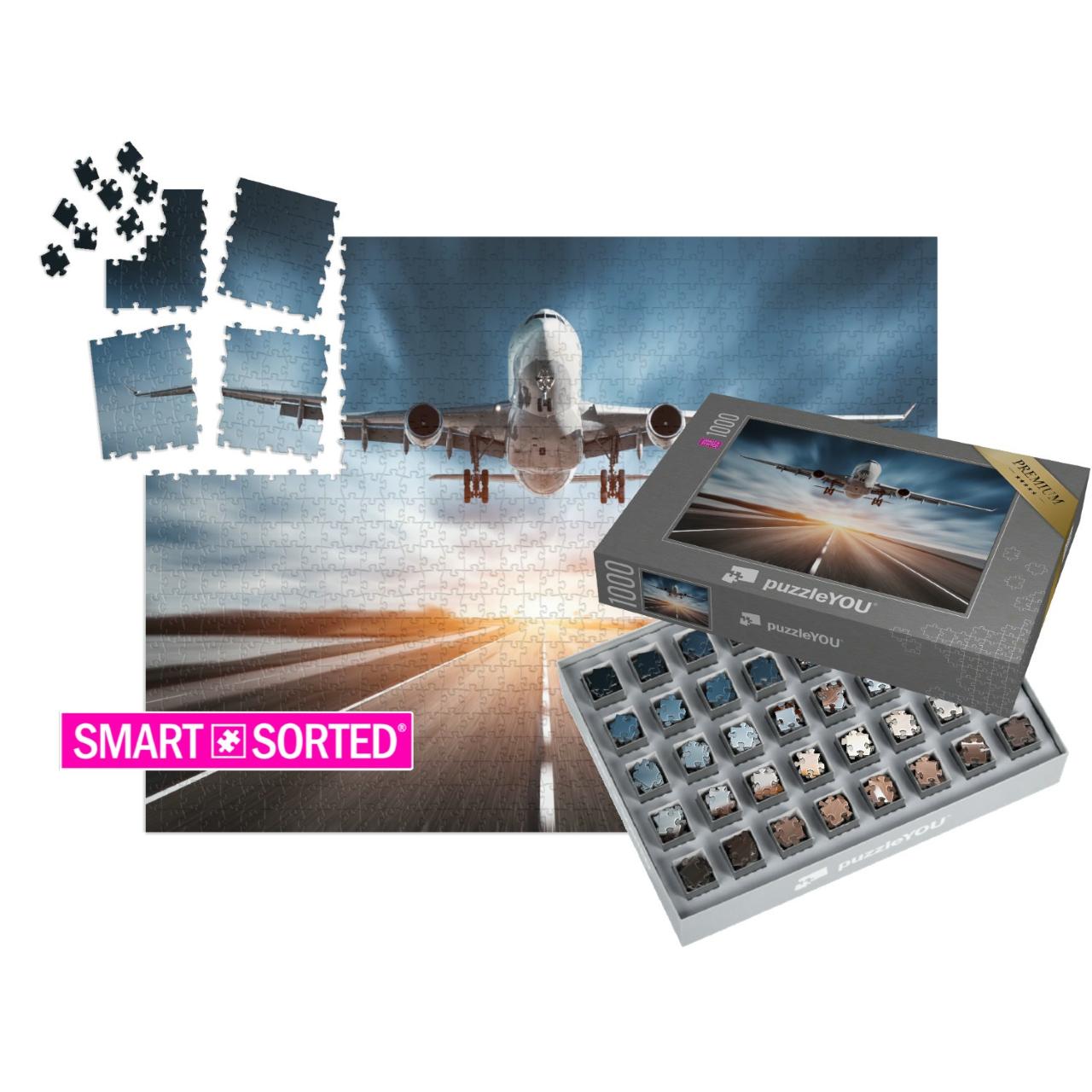 SMART SORTED® | Puzzle 1000 Teile „Flugzeug beim Start“