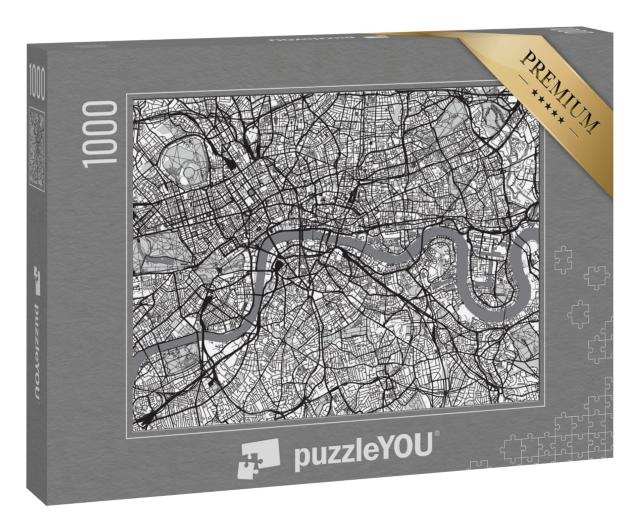 Puzzle 1000 Teile „Stadtplan von London“