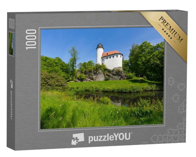 Puzzle 1000 Teile „Malerische Burg Rabenstein, Chemnitz, Deutschland“