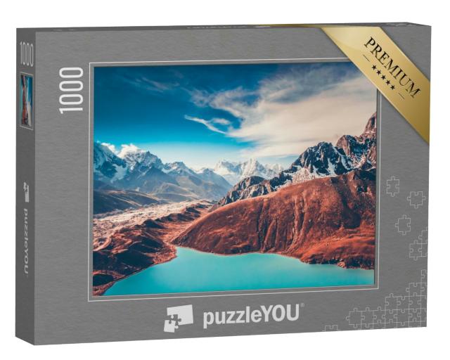 Puzzle 1000 Teile „Türkisfarbener Bergsee im Hiimalaya-Gebirge“