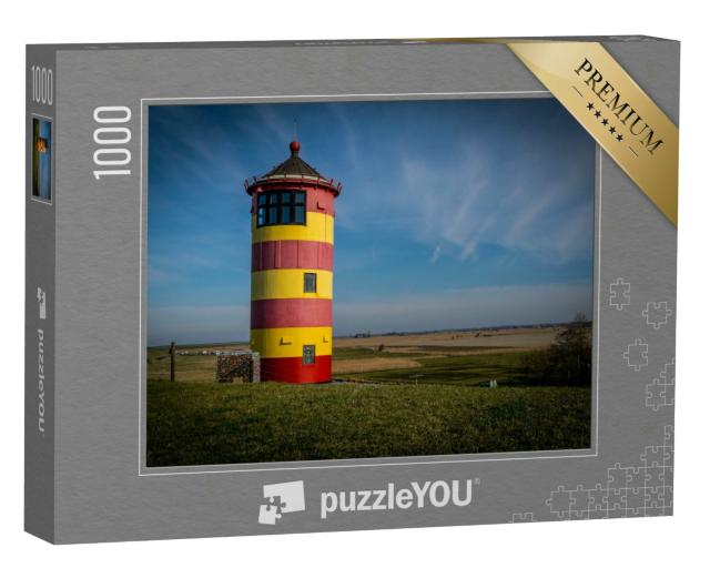 Puzzle 1000 Teile „Leuchtturm in Krummhörn bei Greetsiel in Norddeutschland“