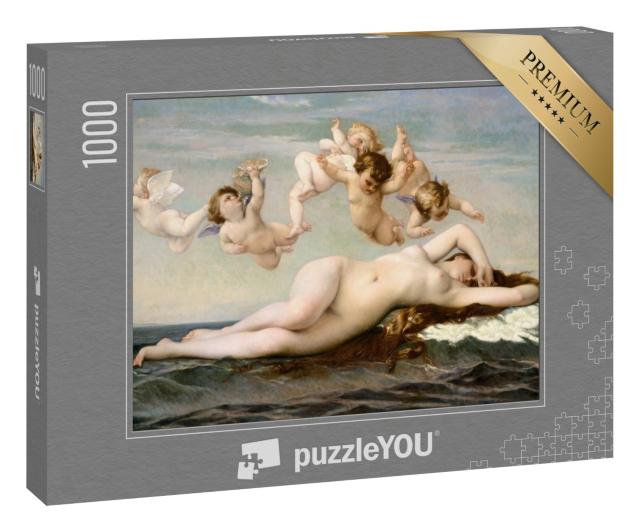 Puzzle 1000 Teile „Ölgemälde: Geburt der Venus, Alexandre Cabanel, 1875“