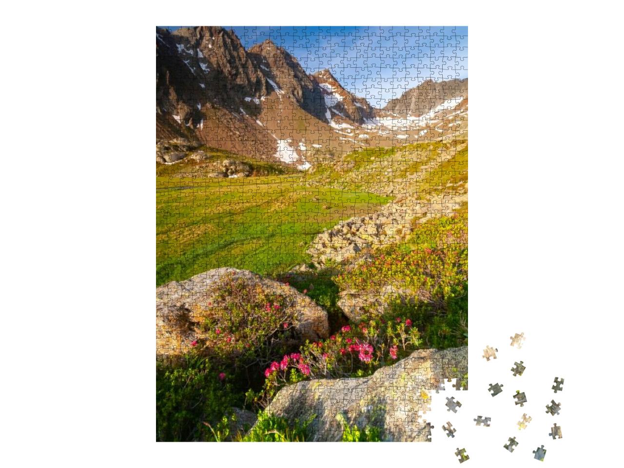 Puzzle 1000 Teile „Wunderschöne Stubaier Berge, Tirol“