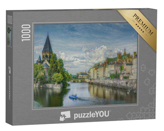 Puzzle 1000 Teile „im Kunst-Stil von Claude Monet - Metz, Lothringen - Puzzle-Kollektion Künstler & Gemälde“