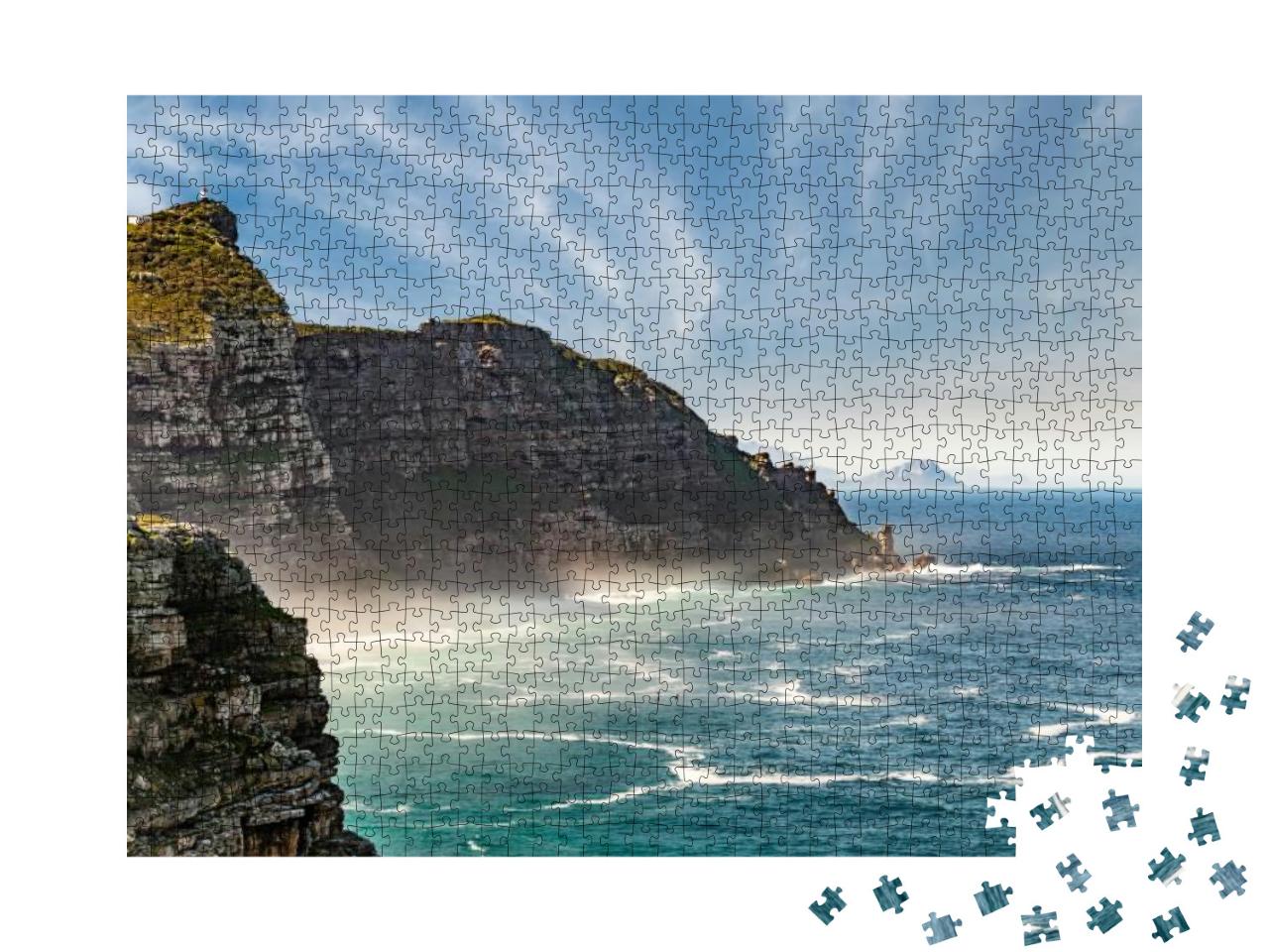 Puzzle 1000 Teile „Dramatische Wolken: Kap der guten Hoffnung, Südafrika“