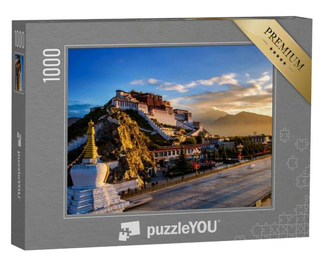 Puzzle 1000 Teile „China Tibet, Lhasa: Potala-Palast, ehemaliger Palast des Dalai Lama“