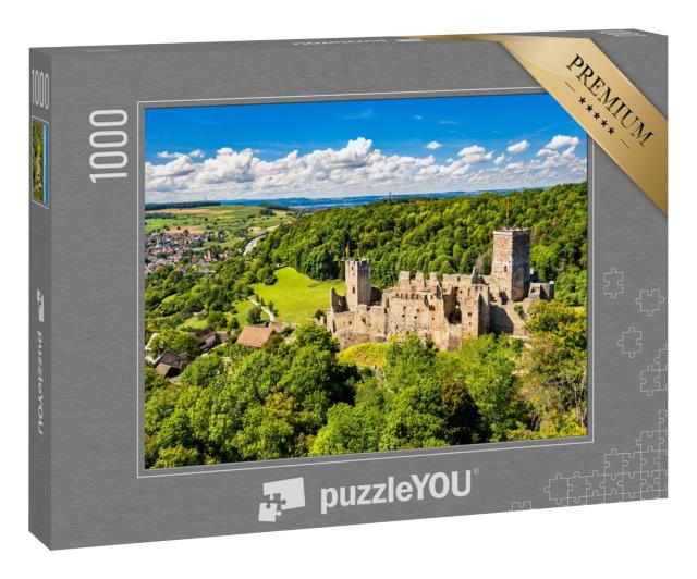 Puzzle 1000 Teile „Schloss Rötteln in Lörrach, Schwarzwald, Deutschland“