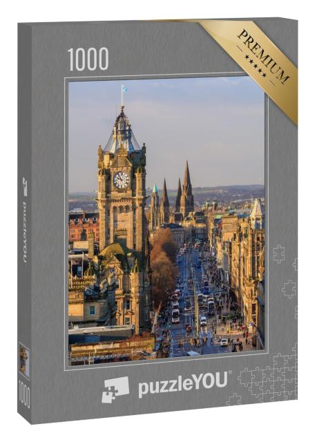 Puzzle 1000 Teile „Altstadt Edinburgh und Edinburgh Castle in Schottland“