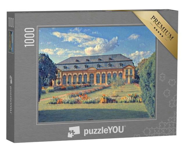 Puzzle 1000 Teile „im Stil von Paul-Cezanne - Altes Haus in Darmstadt, Hessen, Deutschland“