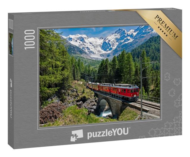 Puzzle 1000 Teile „Bernina Express, Schweiz“