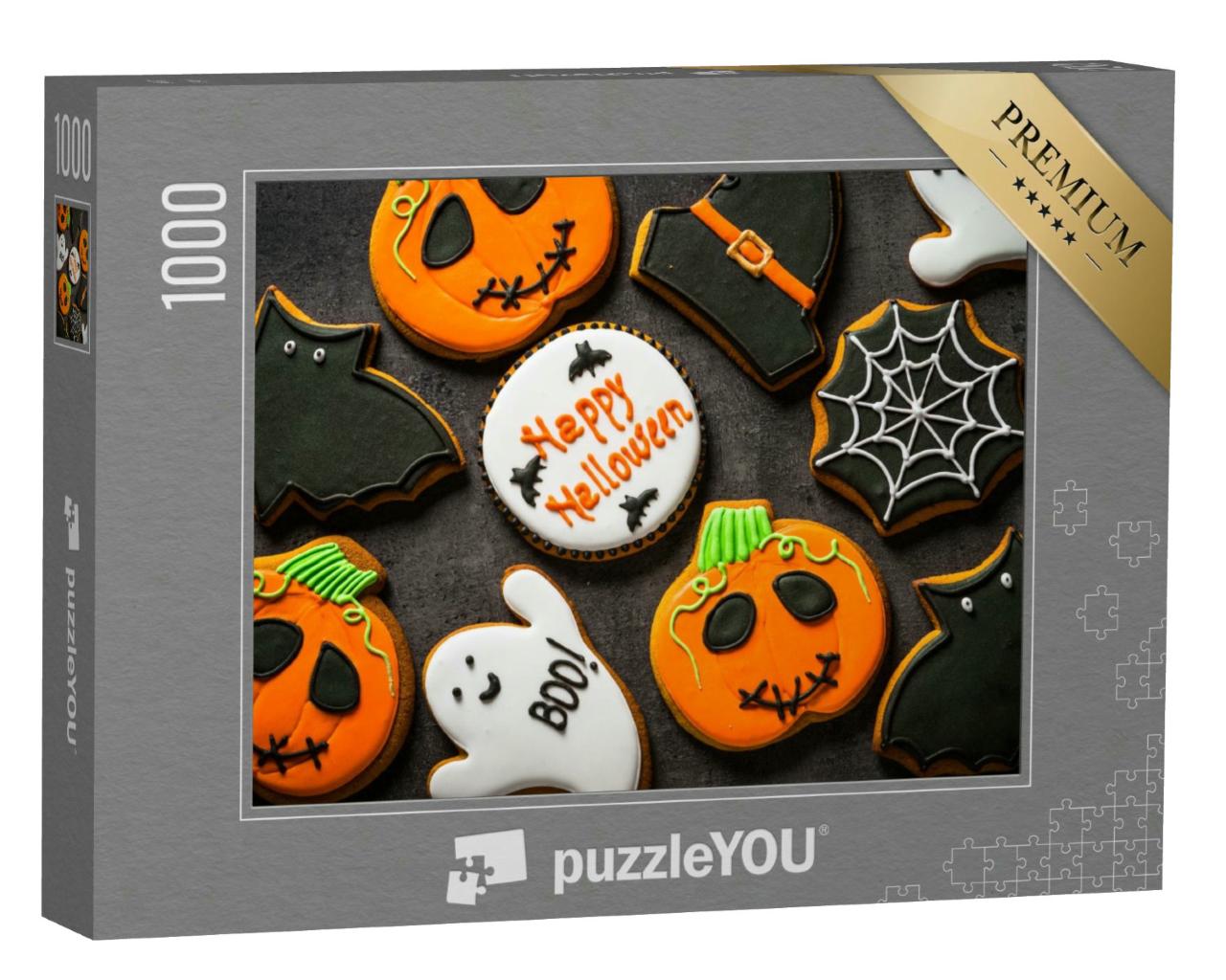 Puzzle 1000 Teile „Lustige und kreatives Gebäck zu Halloween“