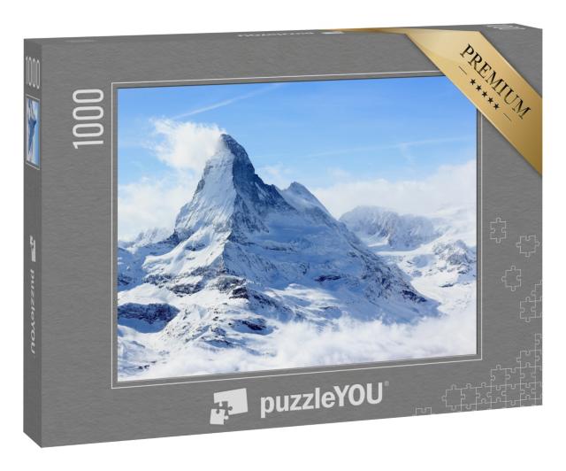 Puzzle 1000 Teile „Winterliches Matterhorn im Nebel“