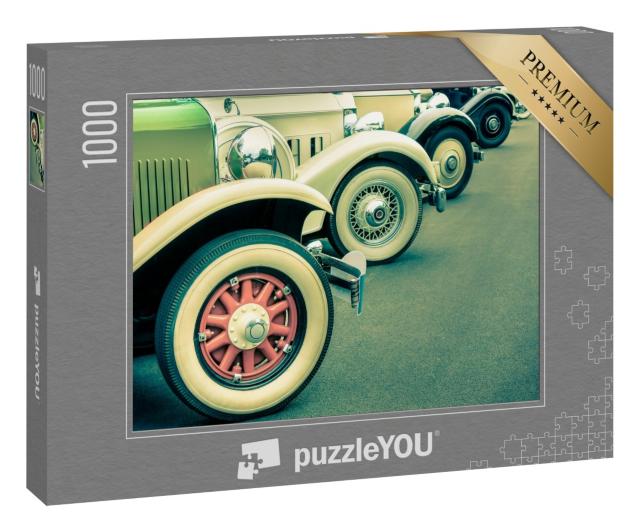 Puzzle 1000 Teile „Retro-Aufnahme: Oldtimer mit Weißwandreifen“