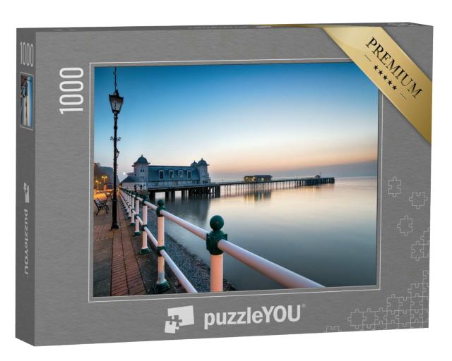 Puzzle 1000 Teile „Morgendämmerung am Penarth Pier bei Cardiff, Wales“