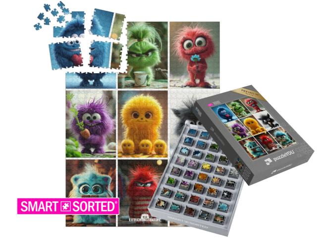 Puzzle „LITTLEMONSTERTIME: Collage“ | SMART SORTED® 1000 Teile