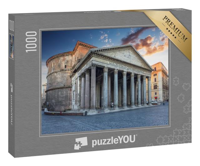 Puzzle 1000 Teile „Blick auf das Pantheon am Morgen, Rom“