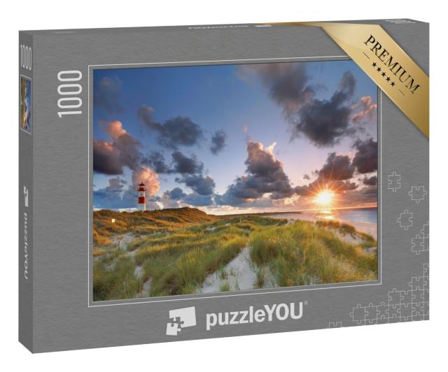 Puzzle 1000 Teile „Leuchtturm List auf der Nordseeinsel Sylt, Deutschland“