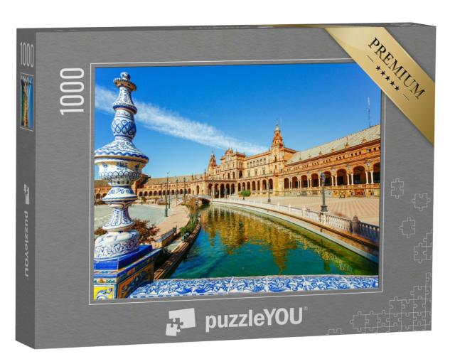 Puzzle 1000 Teile „Spanischer Platz, Plaza de Espana, Sevilla, Spanien“