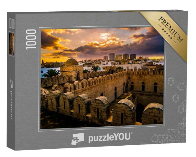 Puzzle 1000 Teile „Blick von den Mauern der Festung von Ribat von Sousse, Tunesien“