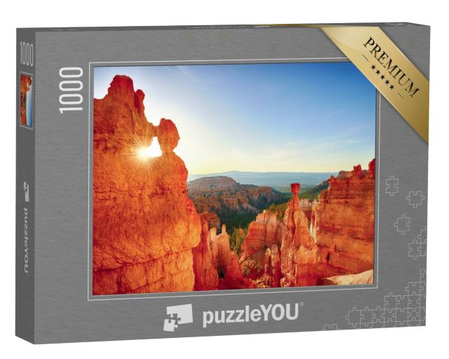 Puzzle 1000 Teile „Felsiges Sonnenfenster, Bryce Canyon National Park, USA“