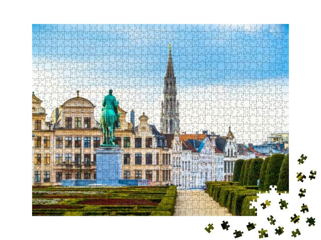 Puzzle 1000 Teile „Kunstberg oder Mont des Arts, Zentrum von Brüssel, Belgien“