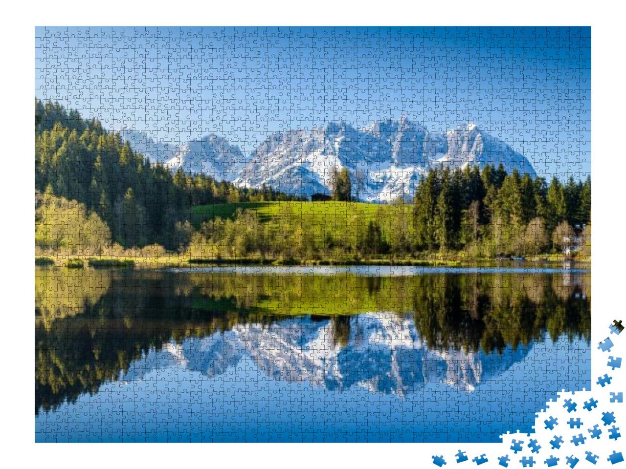 Puzzle 2000 Teile „Idyllische Alpenlandschaft“