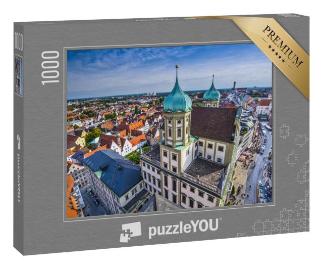 Puzzle 1000 Teile „Augsburg Deutschland altes Stadtbild.“