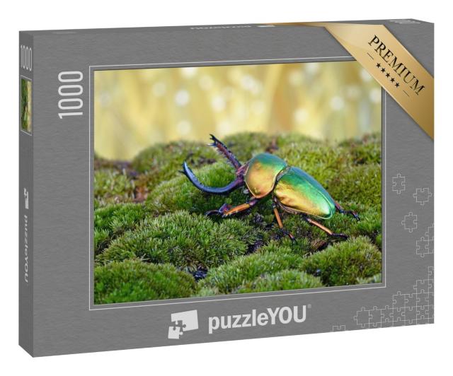 Puzzle 1000 Teile „Sägezahnkäfer oder Hirschkäfer, einer der schönsten Käfer der Welt“
