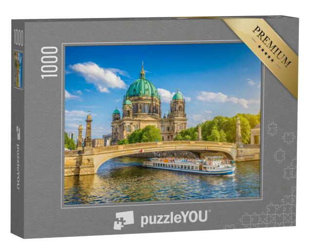 Puzzle 1000 Teile „Berliner Dom und Museumsinsel an der Spree, Berlin, Deutschland“