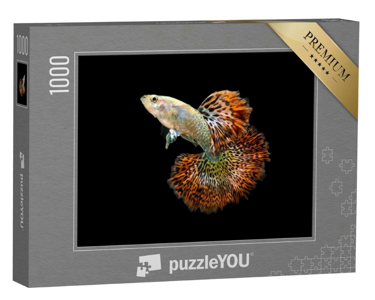 Puzzle 1000 Teile „Roter Drache: Der Guppy Fisch“