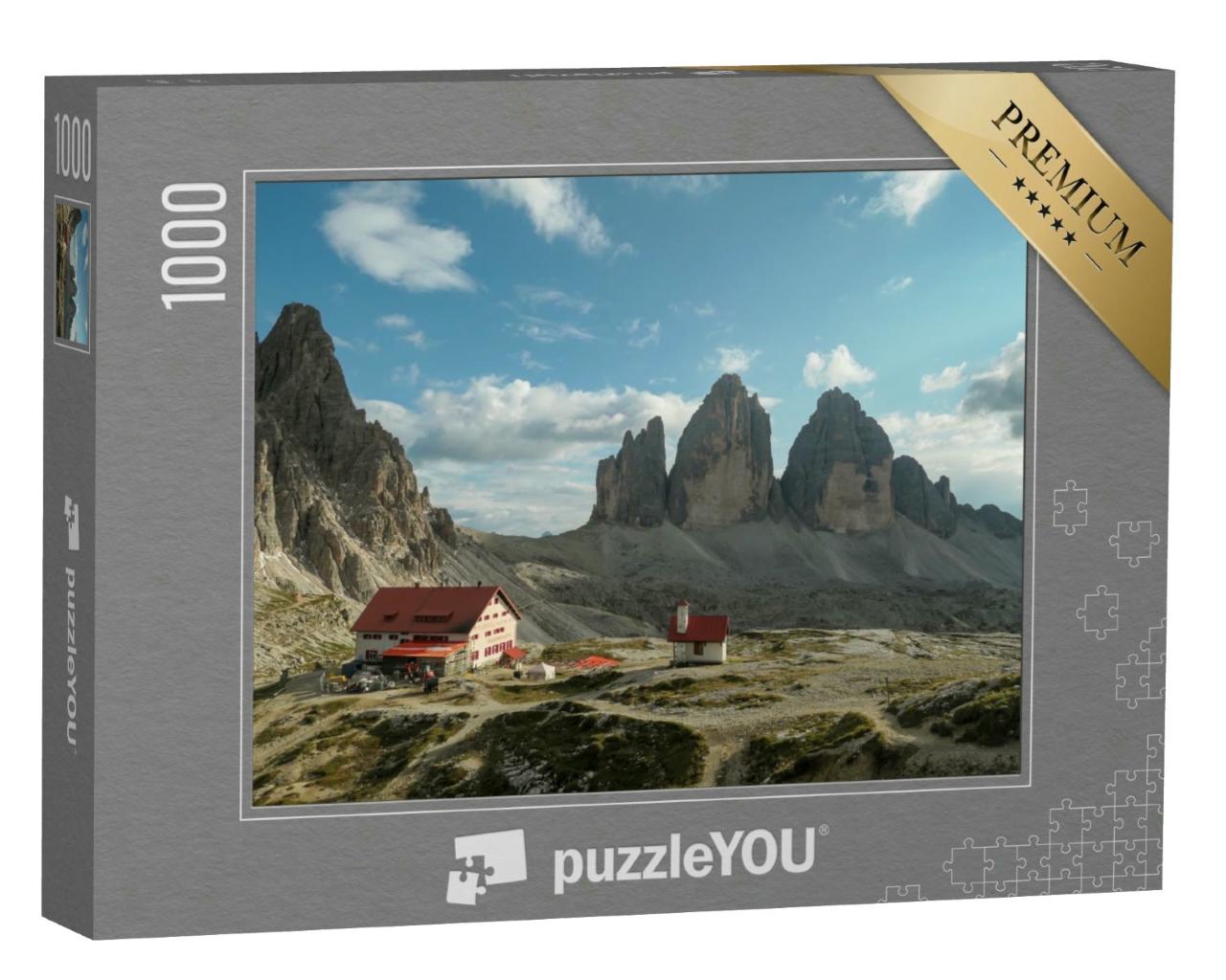 Puzzle 1000 Teile „Drei Zinnen, Alpengipfel der Dolomiten“