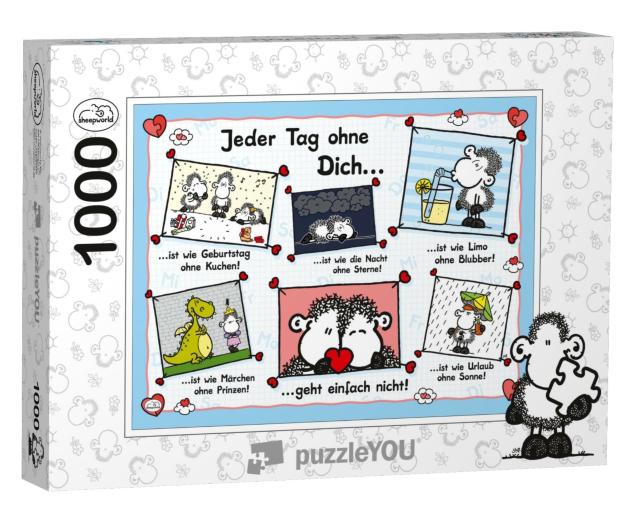 Puzzle 1000 Teile „Jeder Tag ohne Dich… geht einfach nicht!“