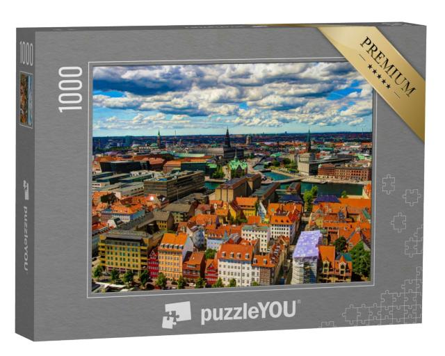 Puzzle 1000 Teile „Stadtbild von Kopenhagen, Dänemark“